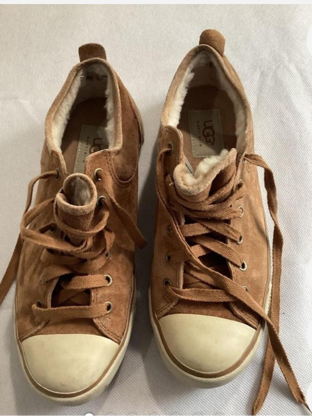 UGG Women's Chestnut Suede Lace-Up Sneakers